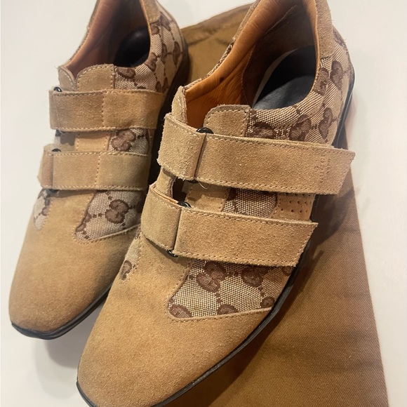 Gucci leather velcro sneakers 38c - Picture 5 of 7